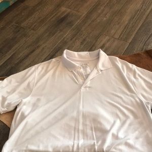 White van Heusen white polo